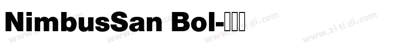 NimbusSan Bol字体转换